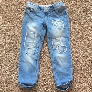 Cute patched jeans